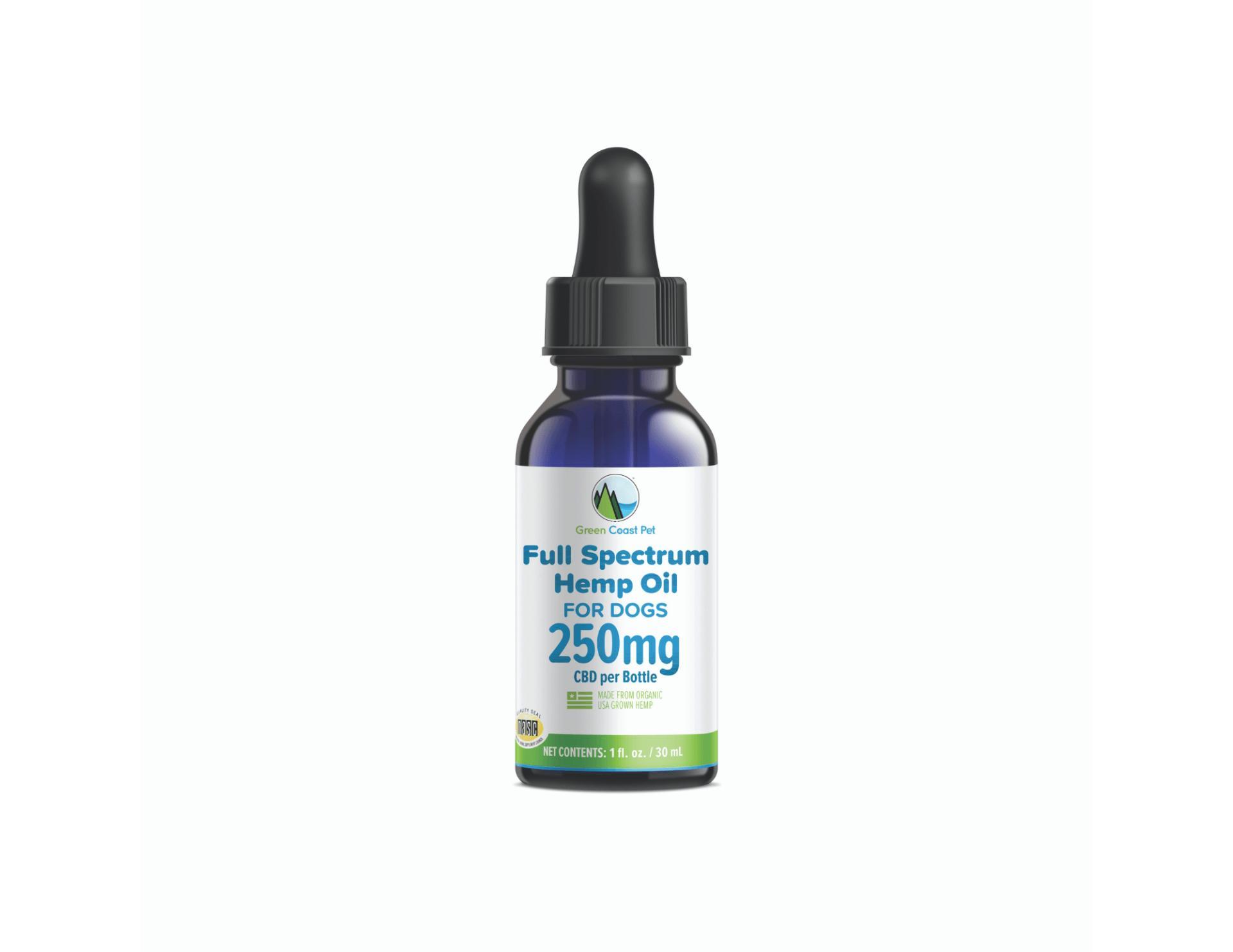 Green Coast Pet Oil Alternative Supplement for Dogs, 250mg, 1-oz