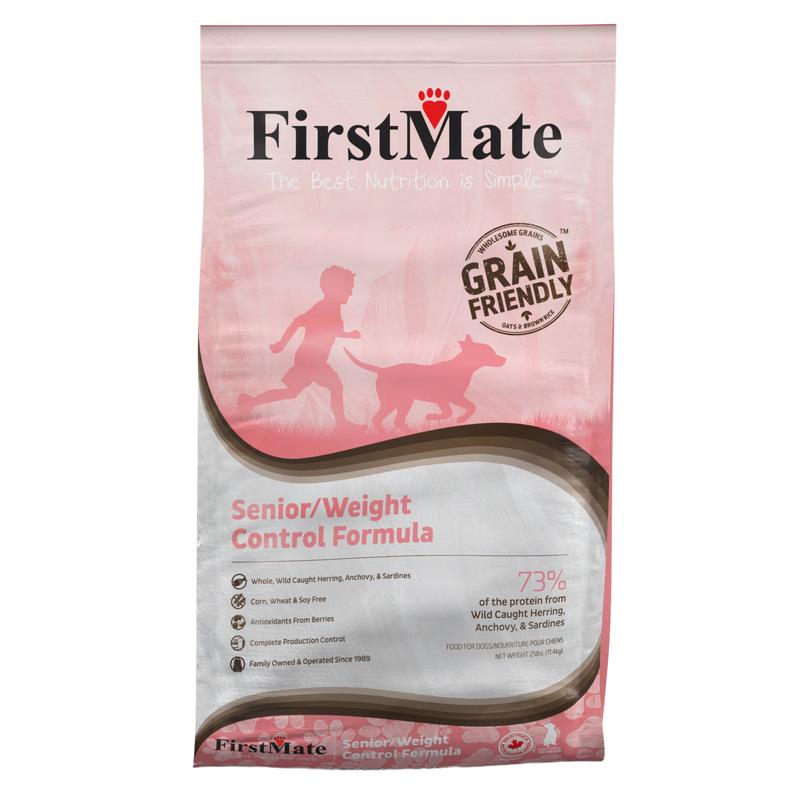 FirstMate Senior/Weight Control Grain Friendly Dry Dog Food, 25-lb