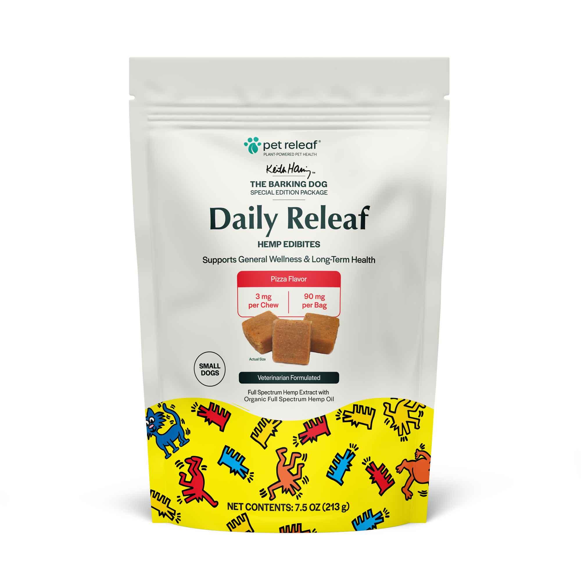 Pet Releaf Daily Releaf Edibites Pizza Alternative Supplement for Small Dogs