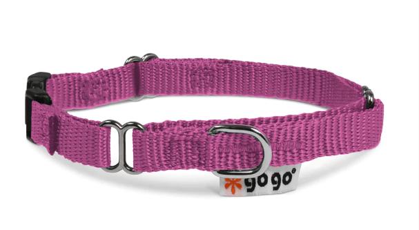 GoGo Adjustable Martingale Dog Collar, Pink, X-Small
