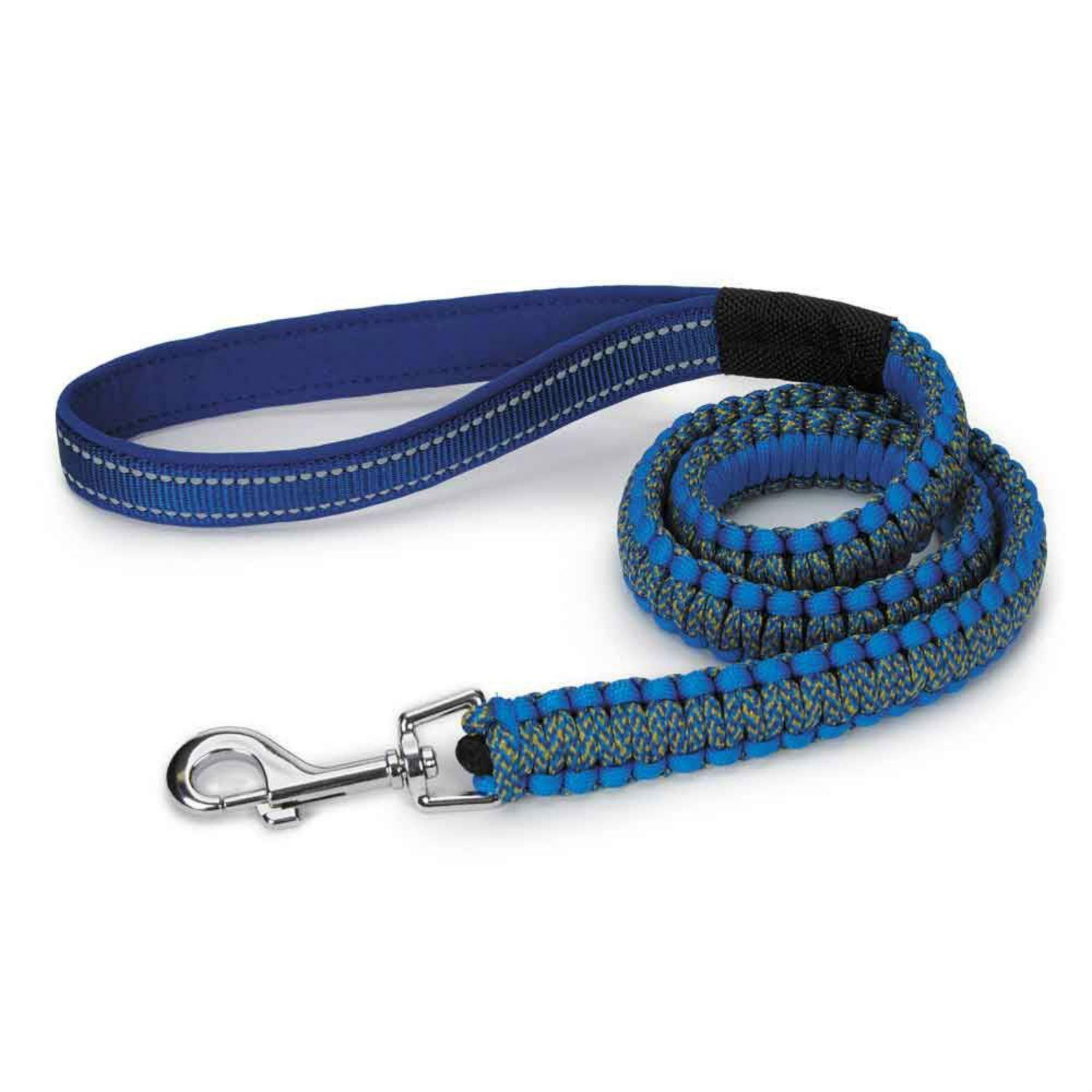 Guardian Gear Reflective Paracord Dog Lead, Blue