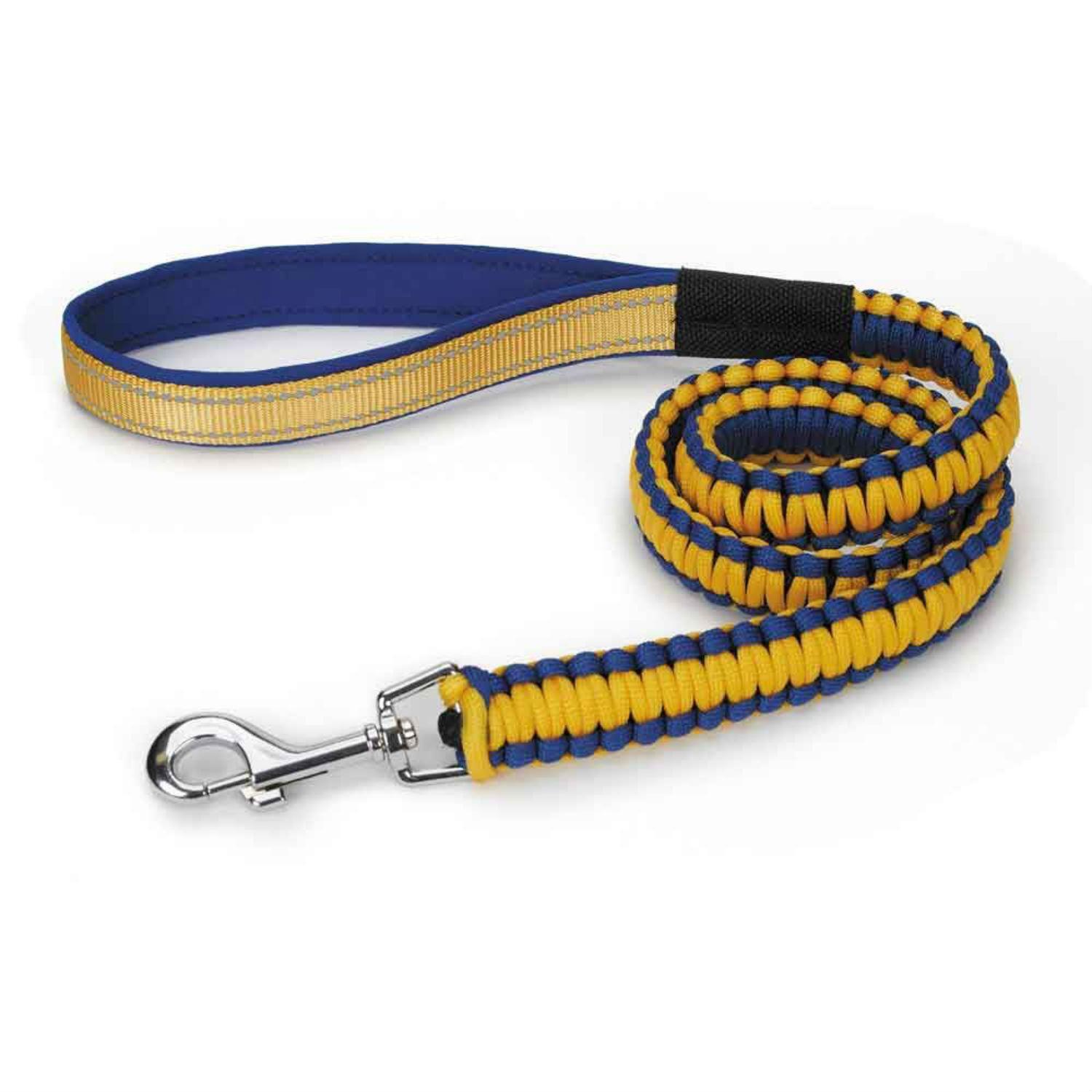 Guardian Gear Reflective Paracord Dog Lead, Yellow, 4-ft