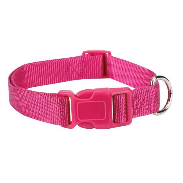 Casual Canine Dog Collar, Pink, 18-26-in