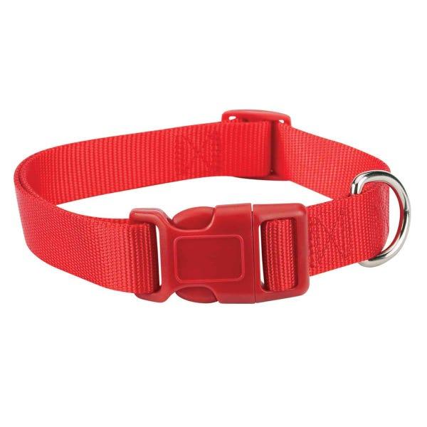 Casual Canine Dog Collar, Red, 18-26-in