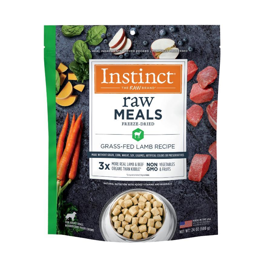 Instinct Raw Meals Grass-Fed Lamb Freeze-Dried Dog Food, 24-oz