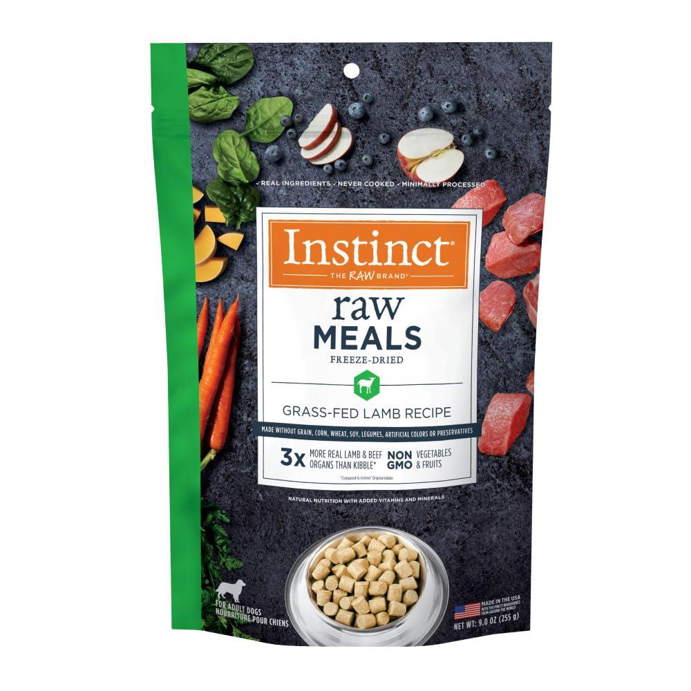 Instinct Raw Meals Grass-Fed Lamb Freeze-Dried Dog Food, 9-oz