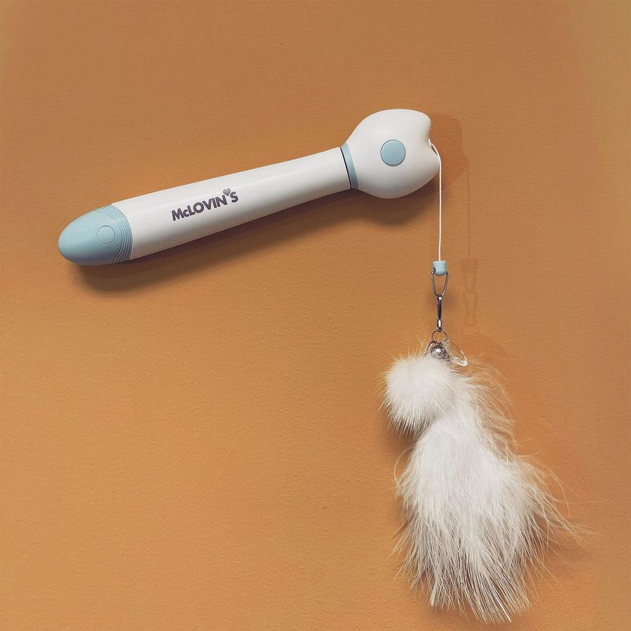McLovin’s 3-in-1 Wand Cat Toy, Blue