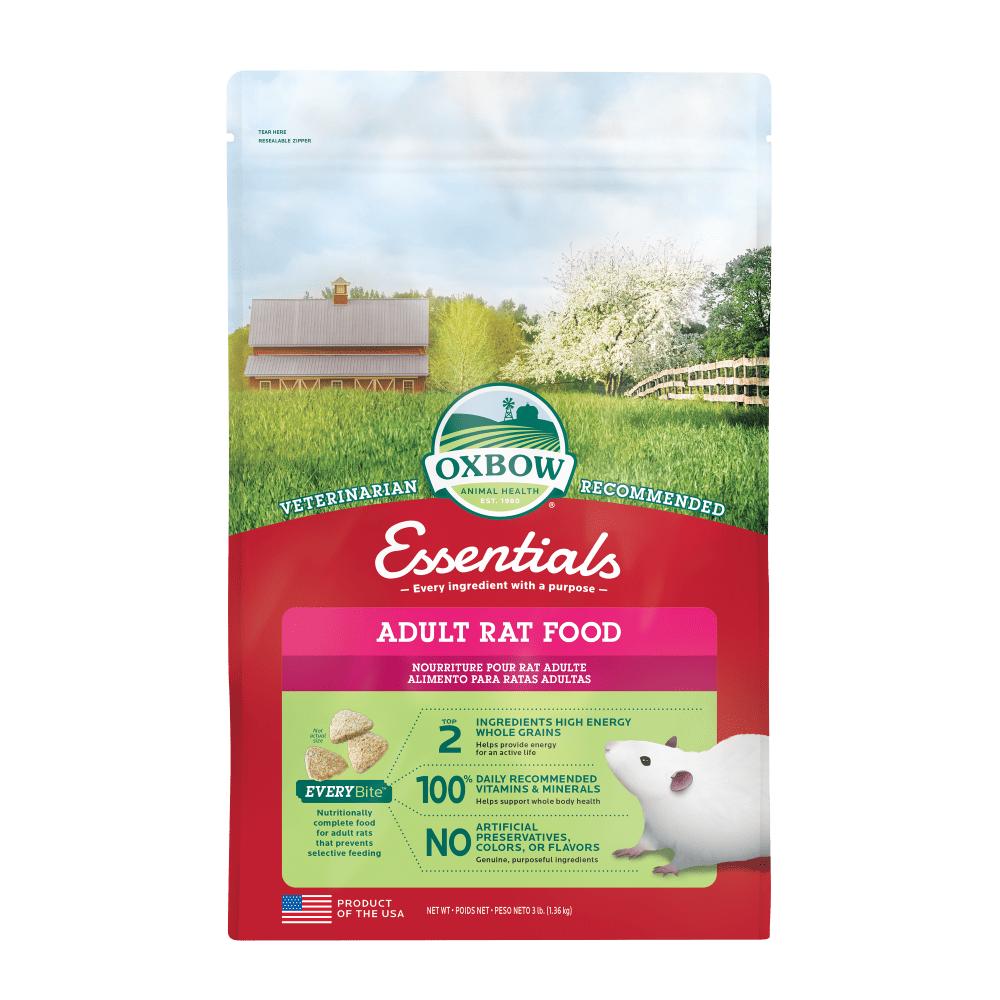 Oxbow Essentials Rat Adult Rat Food, 3-lb