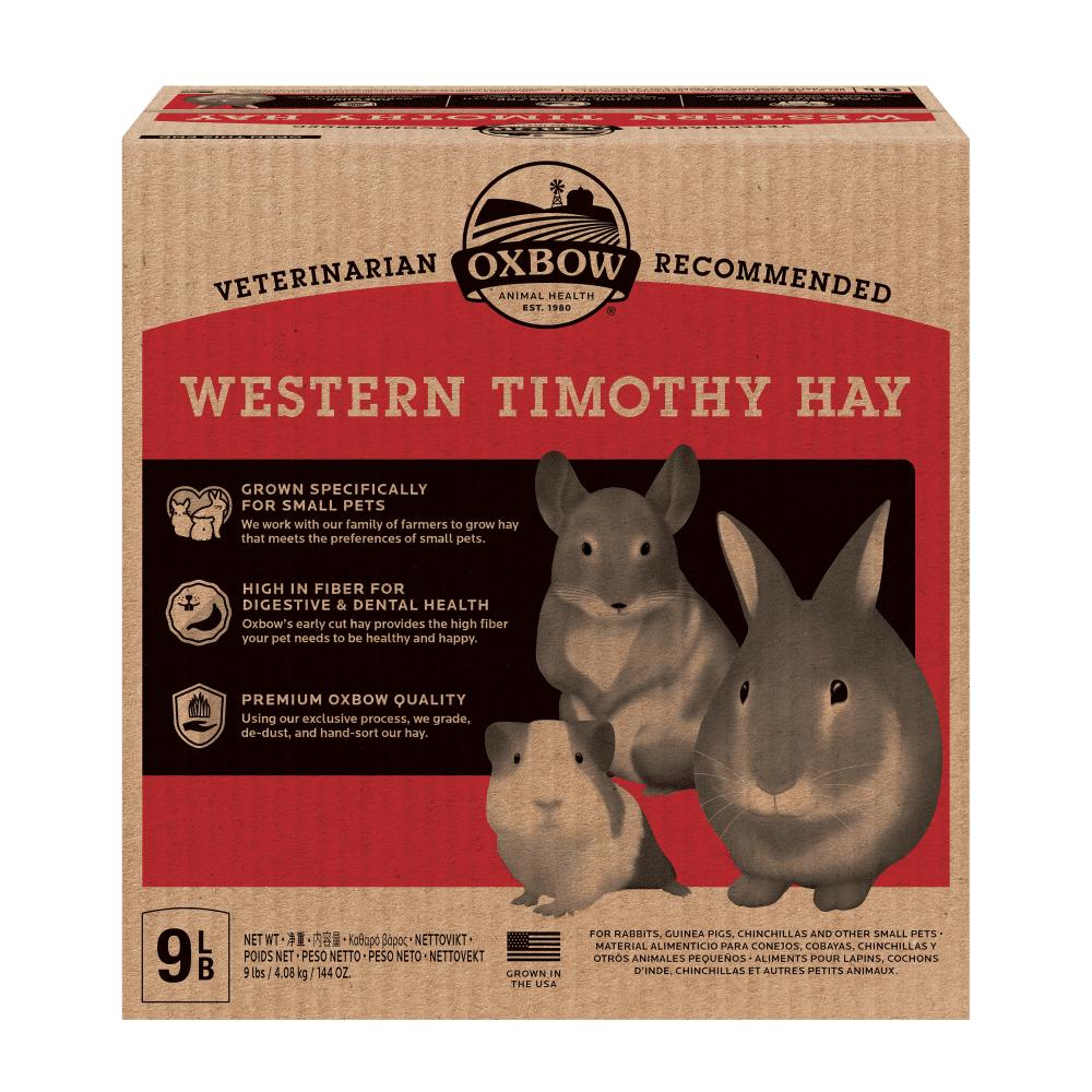 Oxbow Western Timothy Hay Small Animal Food, 9-lb