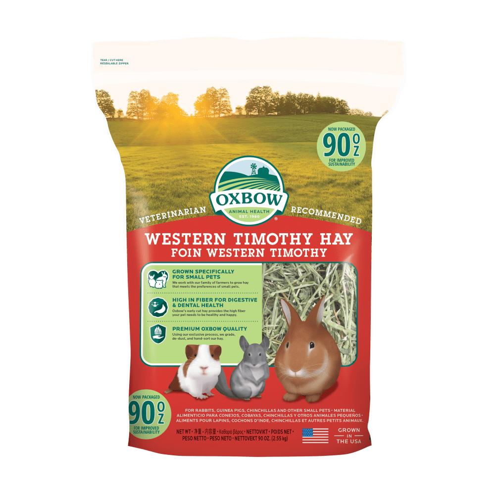Oxbow Western Timothy Hay Small Animal Food, 90-oz