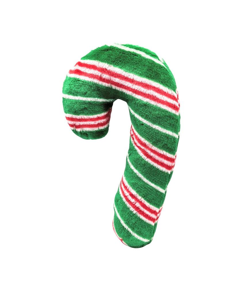 Fluff & Tuff Candy Cane Dog Toy, Green, X-Large