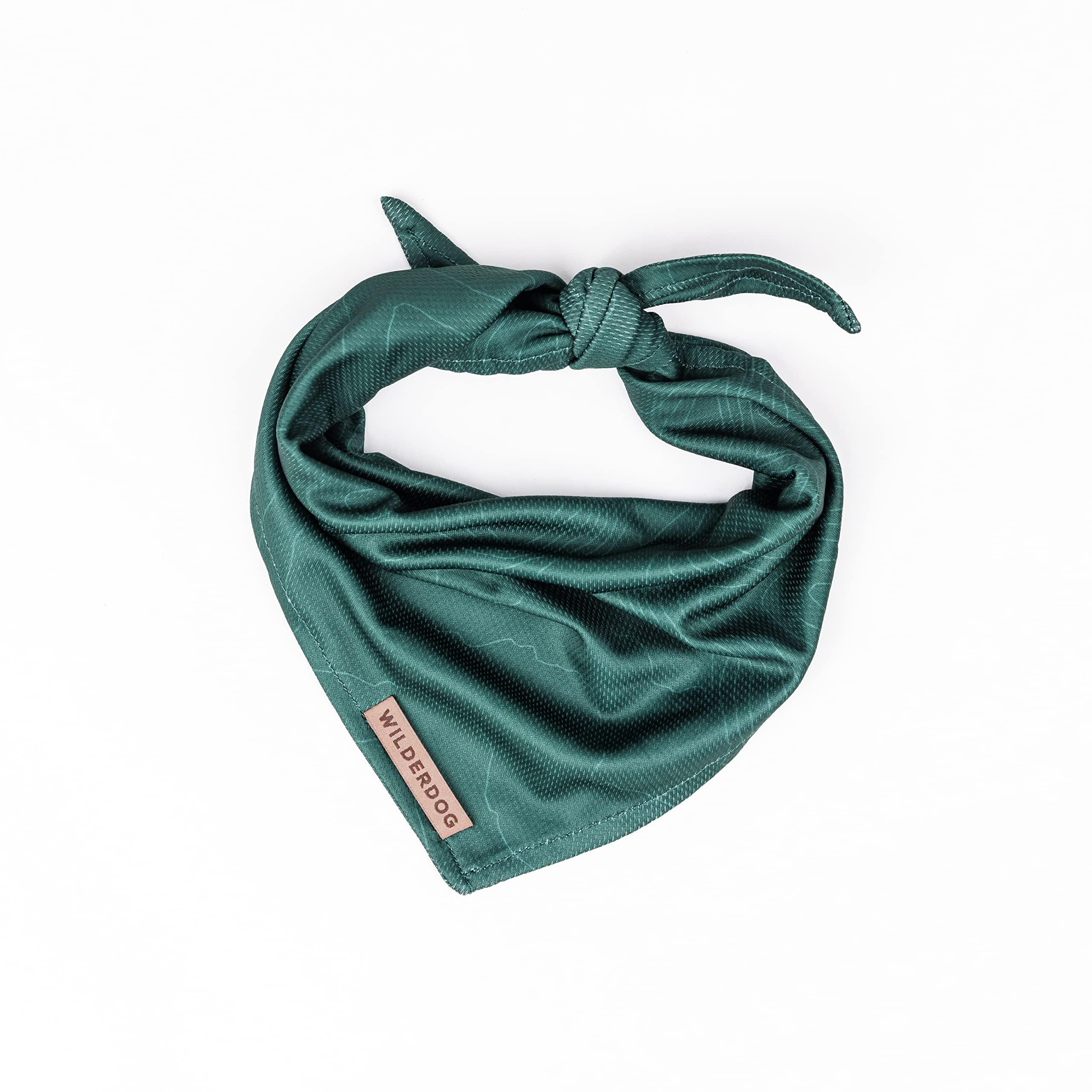 Wilderdog Cooling Dog Bandana, Evergreen