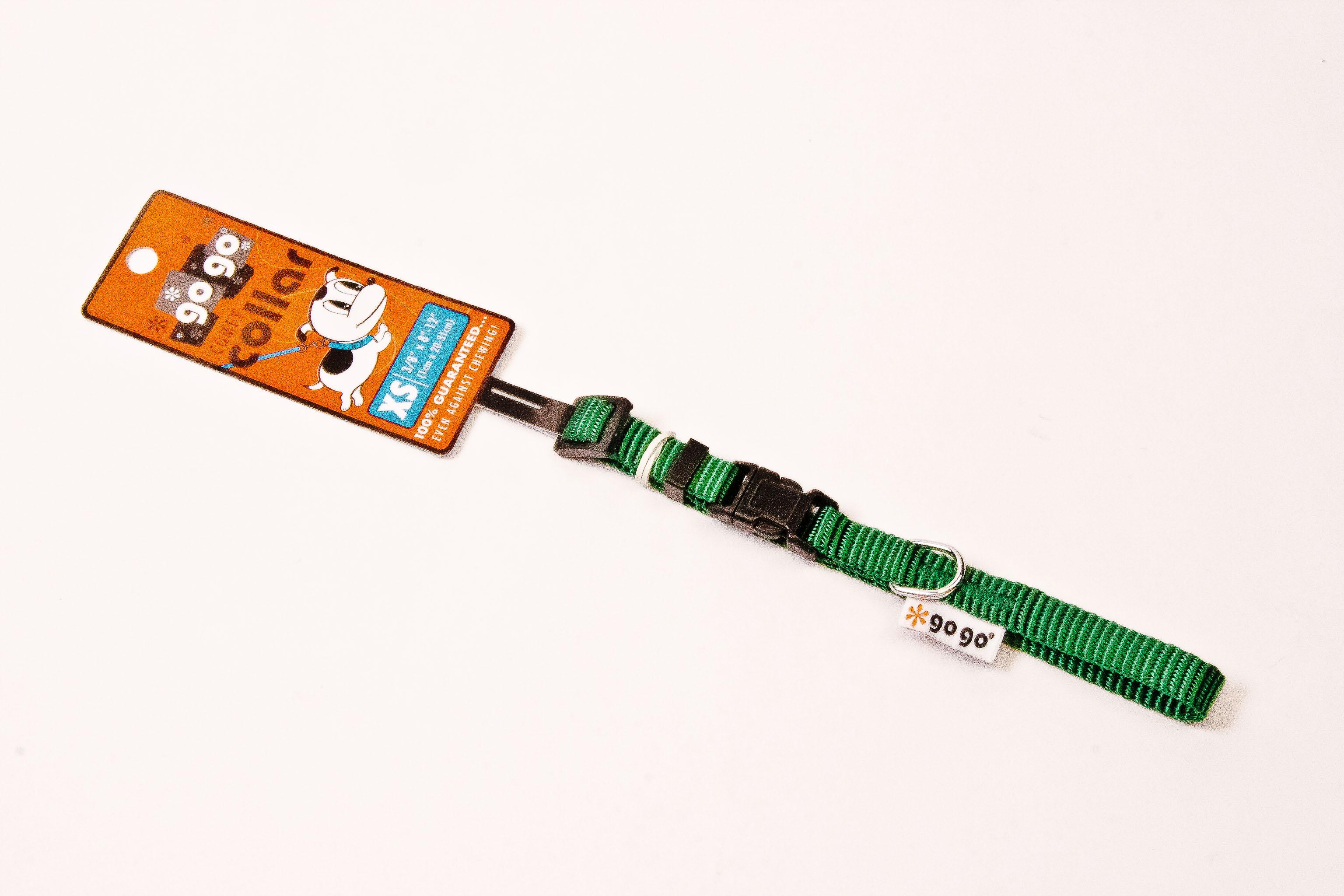 GoGo Comfy Dog Collar, Green, X-Small