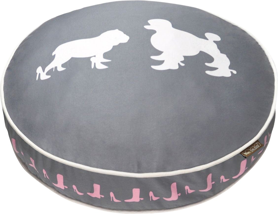 P.L.A.Y. Pet Lifestyle and You Heels & Boots Dog Bed, Grey, Medium