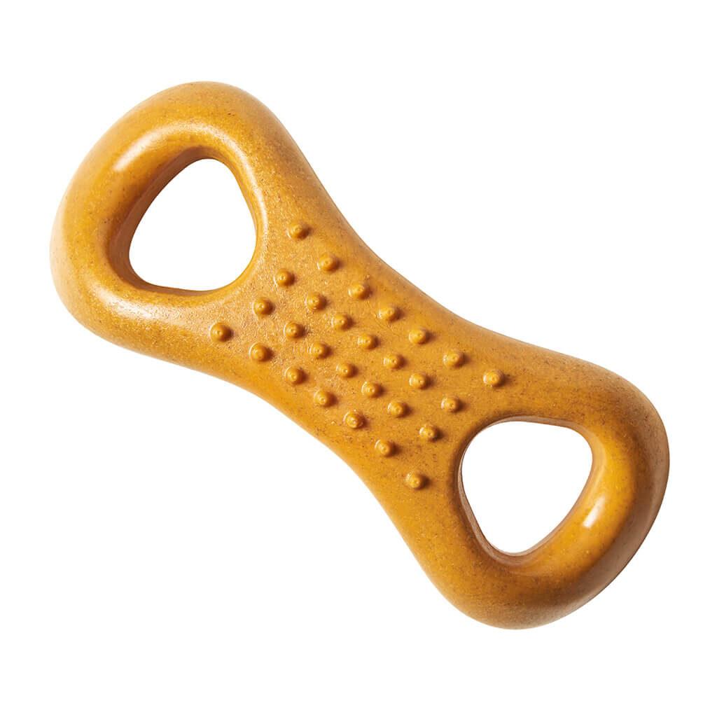 Ethical Pet Bam-bones Plus Figure 8 Peanut Butter Dog Toy, 6.5-in