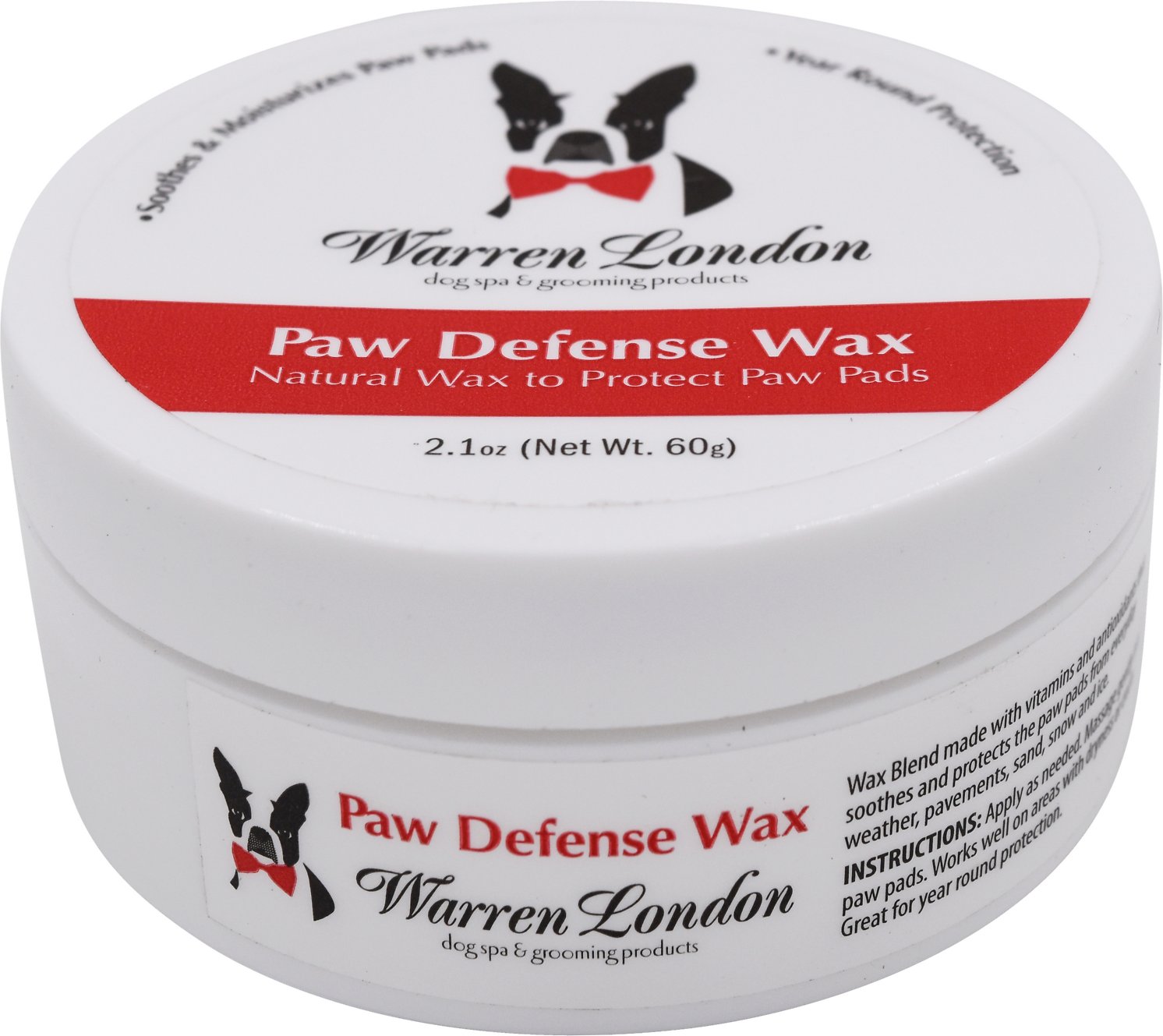 Warren London Dog Paw Defense Wax, 2-oz jar