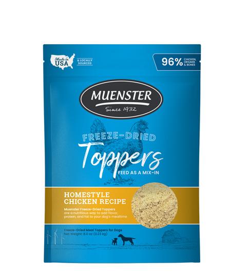 Muenster Homestyle Chicken Freeze-Dried Toppers for Dogs
