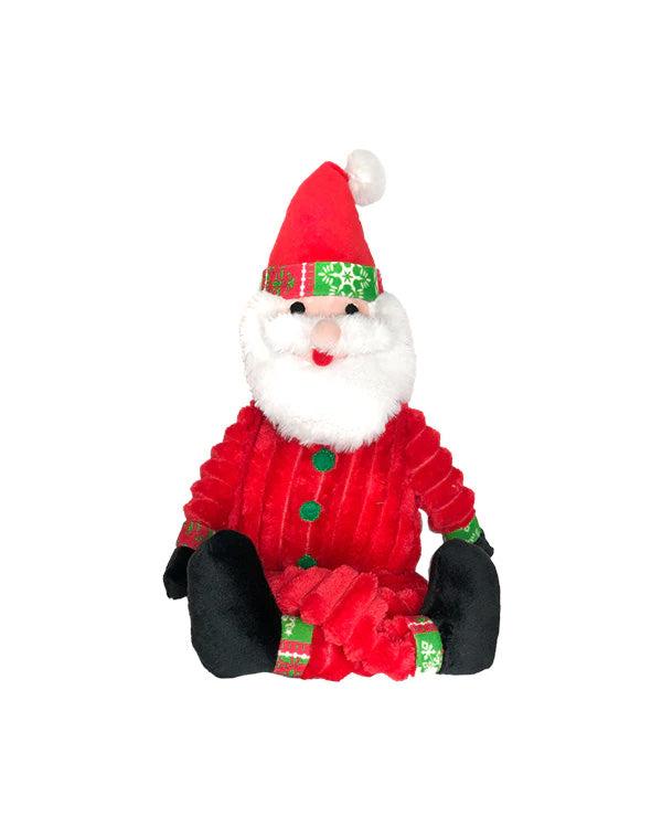 Patchwork Pet Holiday Muttley Santa Dog Toy, 24-in