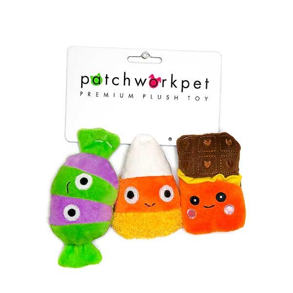 Patchwork Pet Holiday Candy Trio Bundle Dog Toy