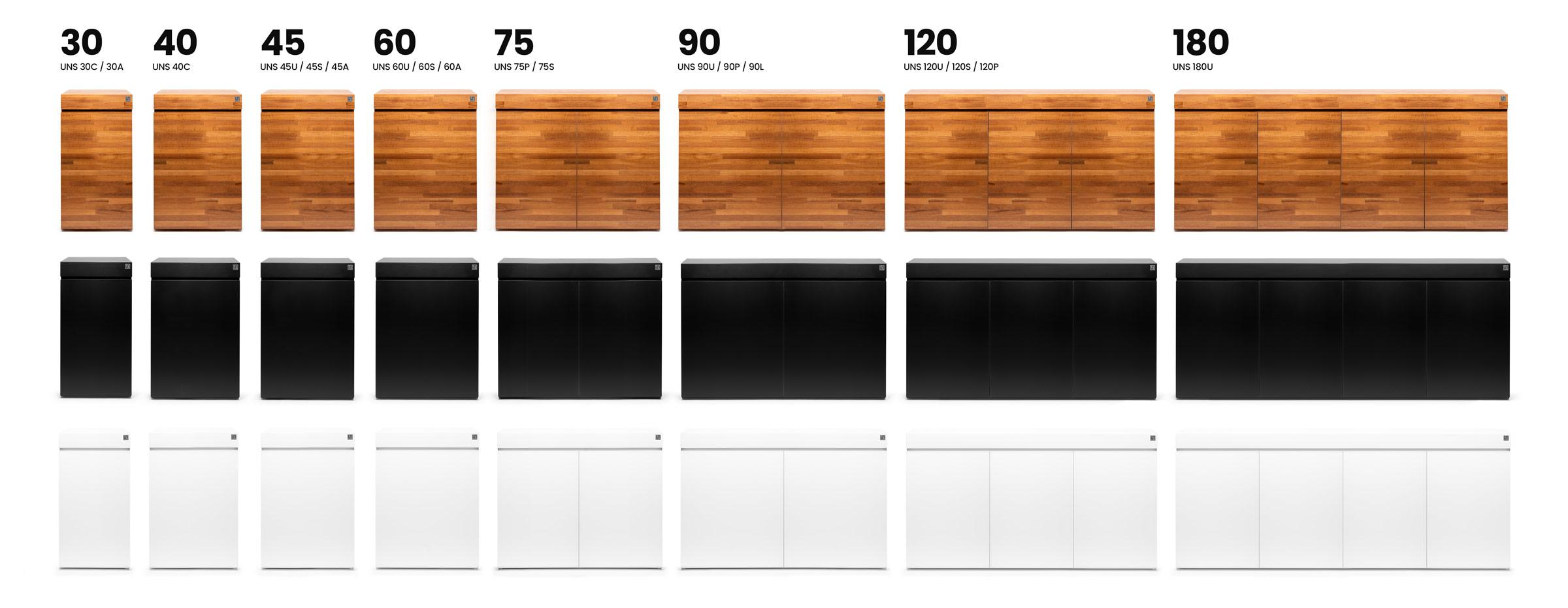 Ultum Nature Systems Premium Wood Aquarium Stands, Jet Black, 30 x 18 x 31.5-in