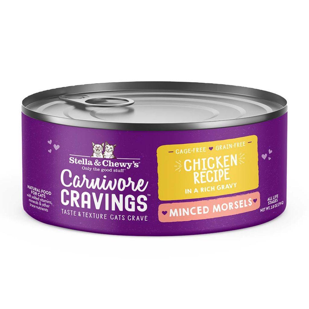 Stella & Chewy's Carnivore Cravings Minced Morsels Chicken Recipe Wet Cat Food Can Pack