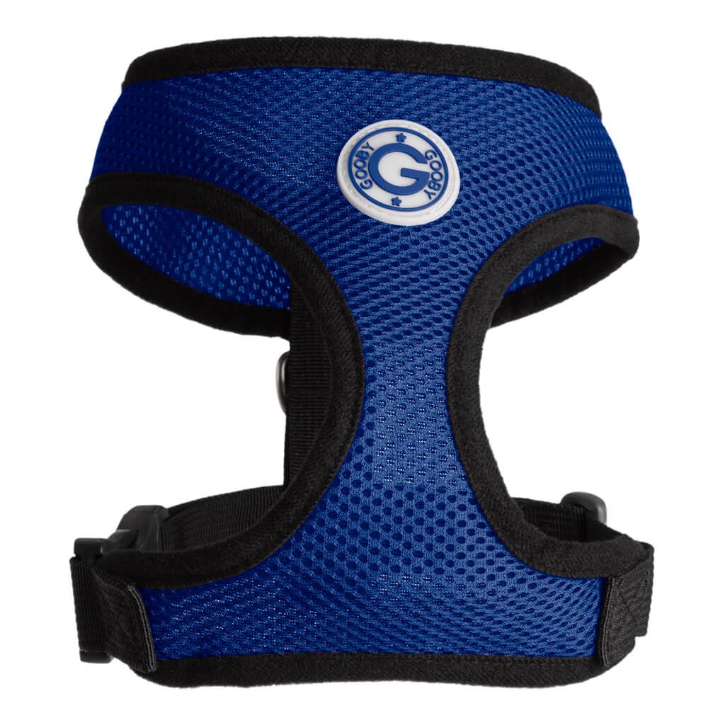Gooby Soft Mesh Dog Harness, Blue, Large
