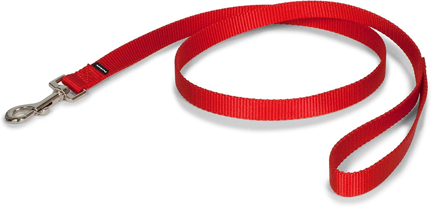 PetSafe Nylon Dog Leash, Red, 3/4-in x 6-ft