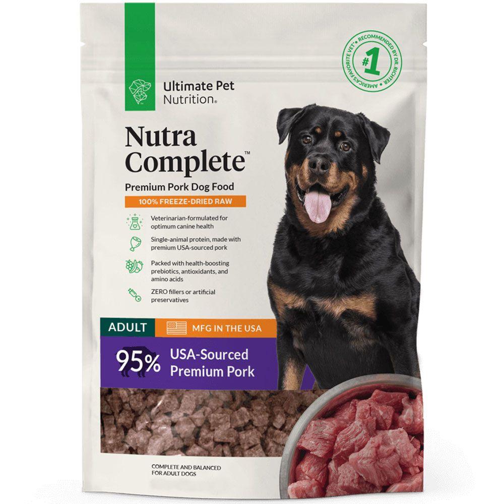 Ultimate Pet Nutrition Nutra Complete Pork Freeze-Dried Dog Food, 5-oz