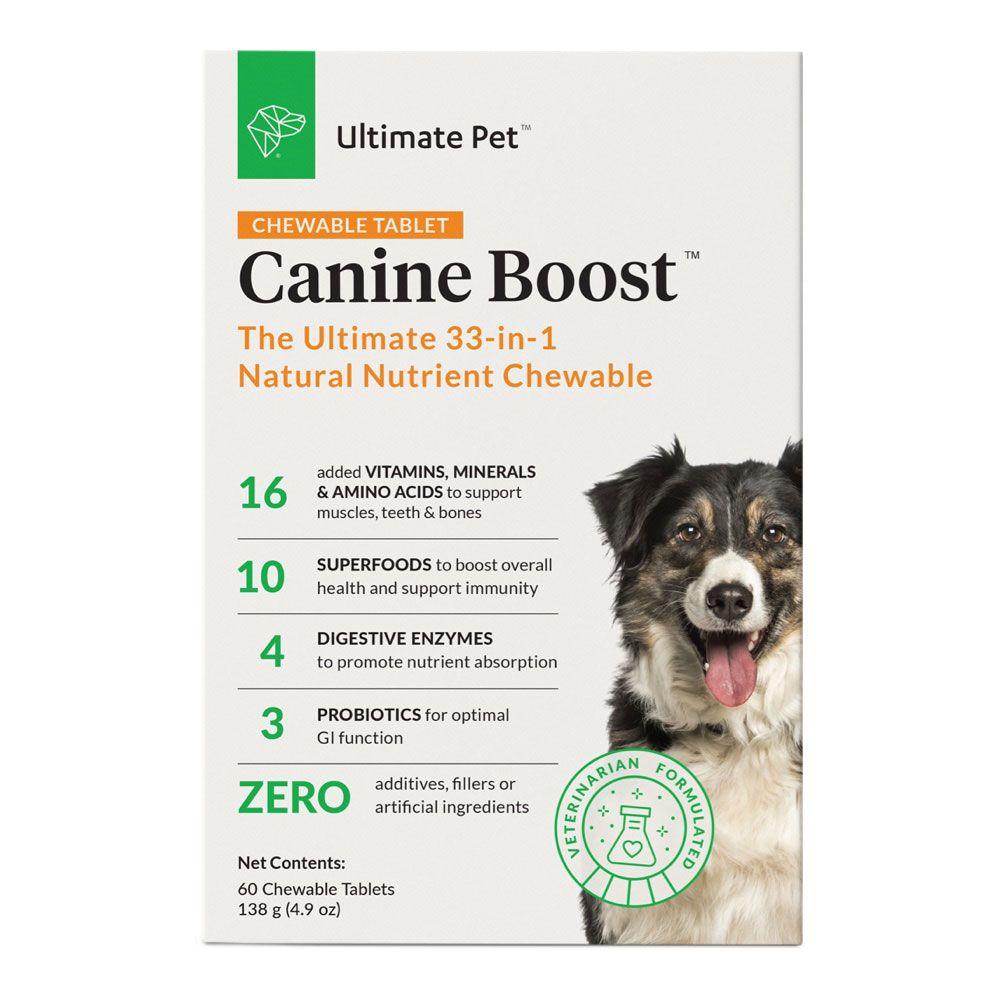 Ultimate Pet Nutrition Canine Boost Chewable Tablet Dog Supplement, 60-count
