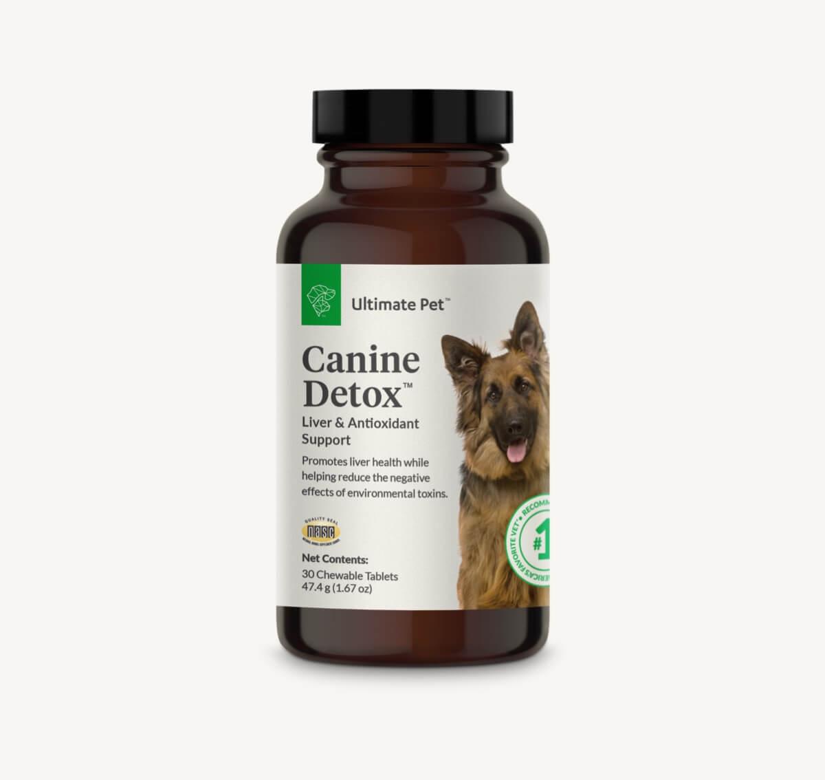 Ultimate Pet Nutrition Canine Detox Chewable Tablet Dog Supplement, 30-count