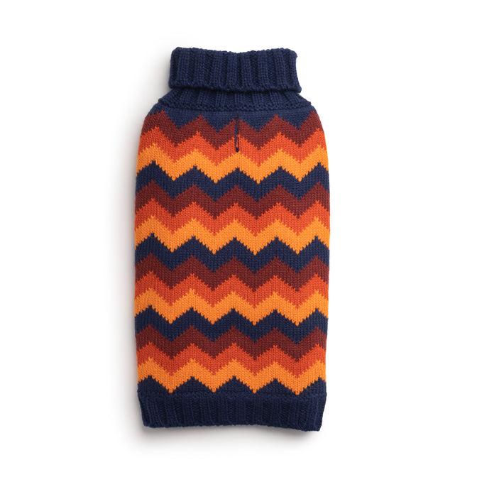fabdog Chevron Dog Sweater, Navy