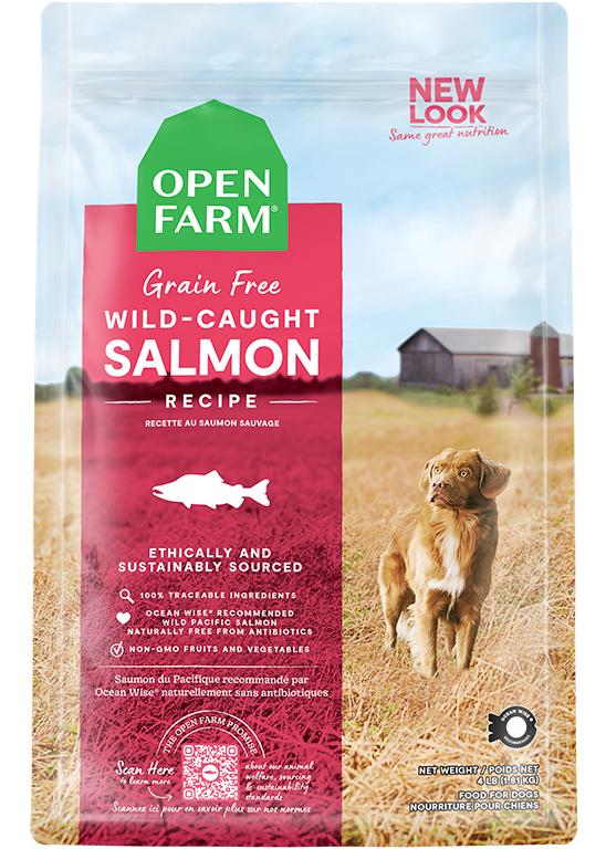 Open Farm Wild-Caught Salmon Recipe Grain-Free Dry Dog Food, 4-lb