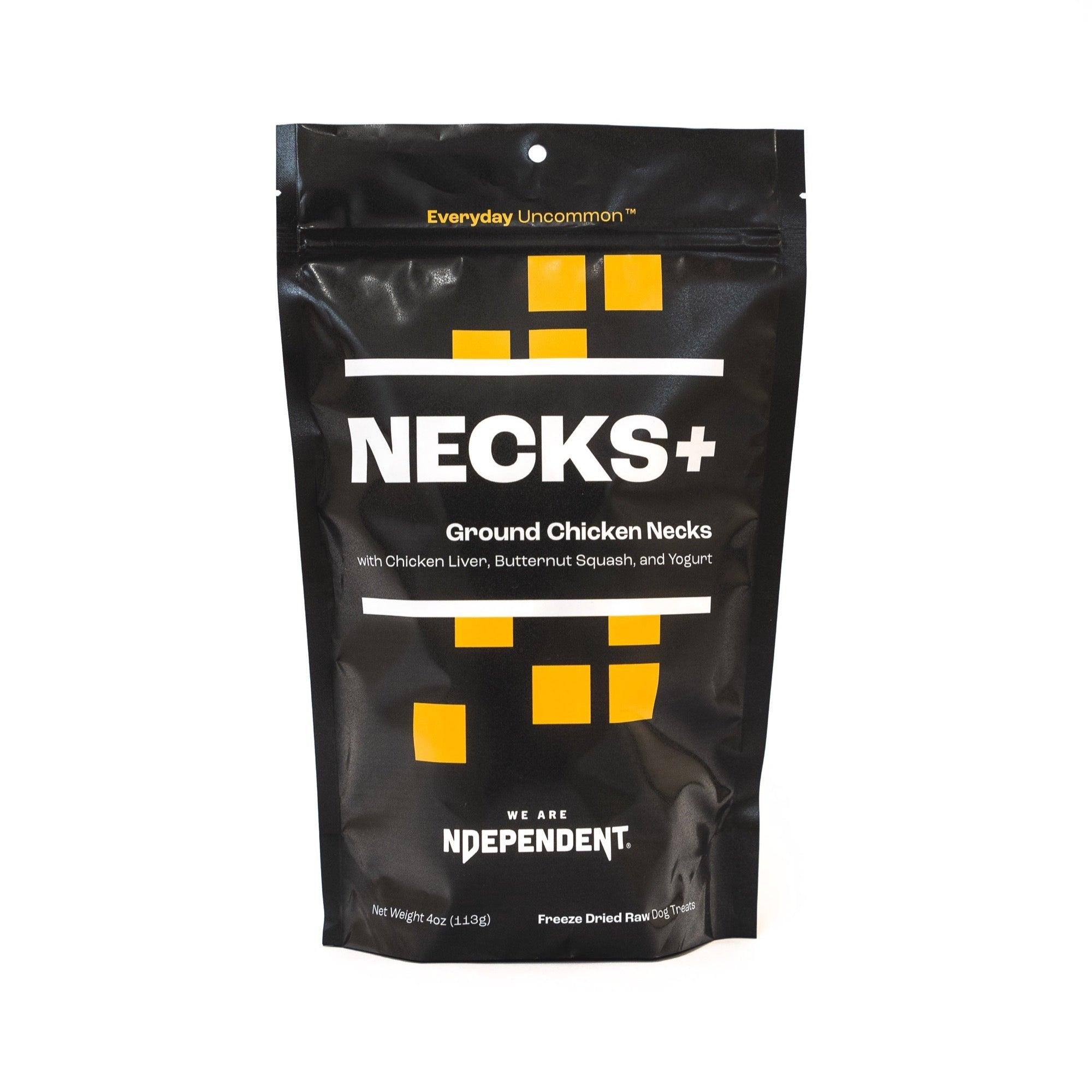 We are Ndependent NECKS+ Ground Chicken Necks Freeze-Dried Dog Treats, 4-oz