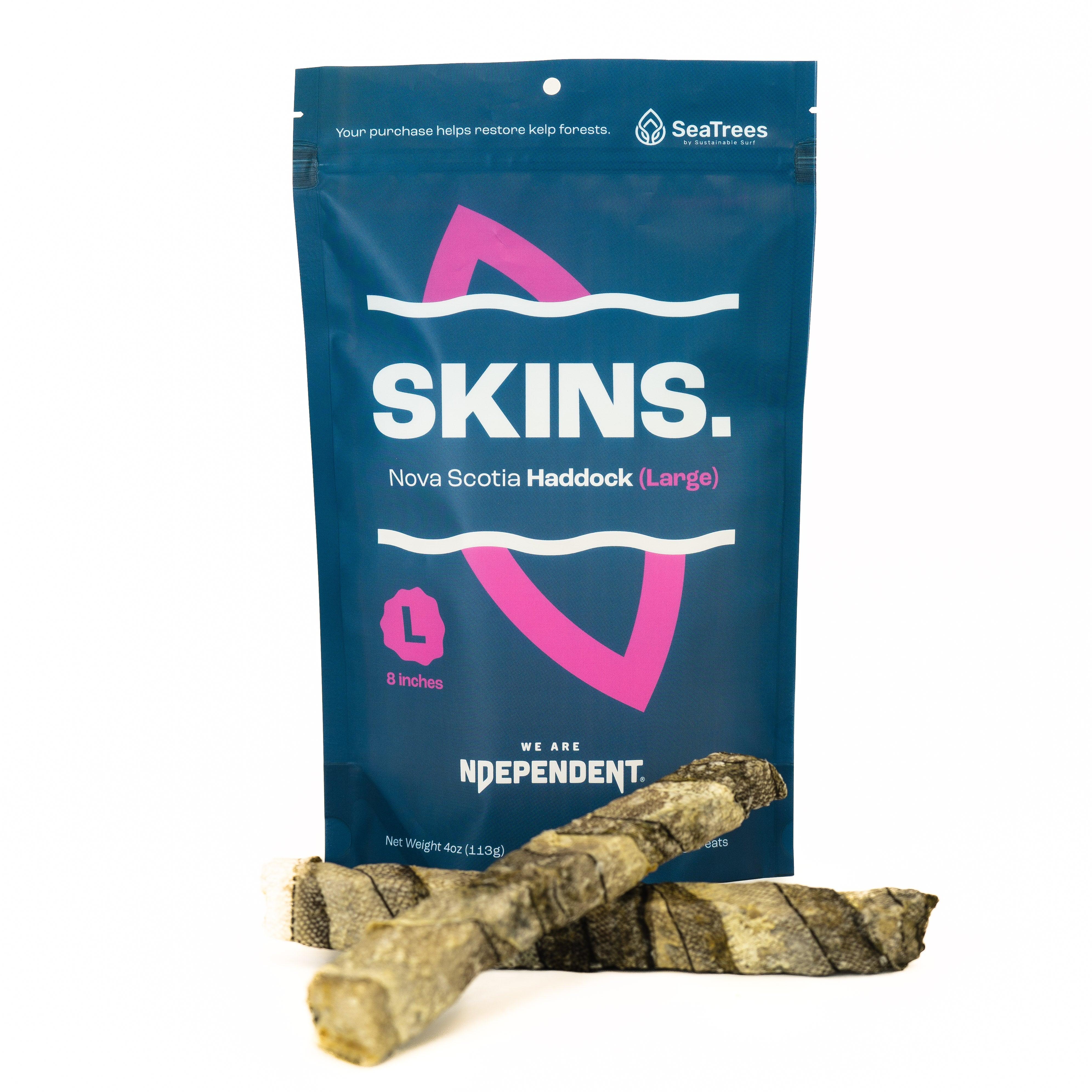 We are Ndependent SKINS Nova Scotia Haddock Dog Treats, Large, 25-oz