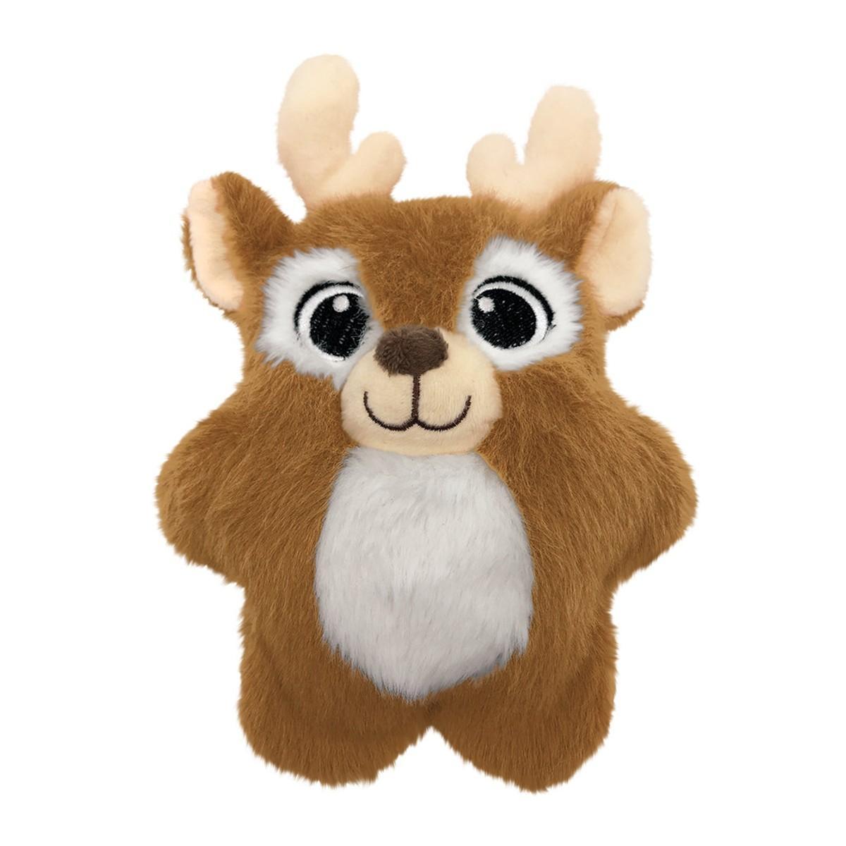 KONG Holiday Snuzzles Reindeer Dog Toy, Tan, Medium
