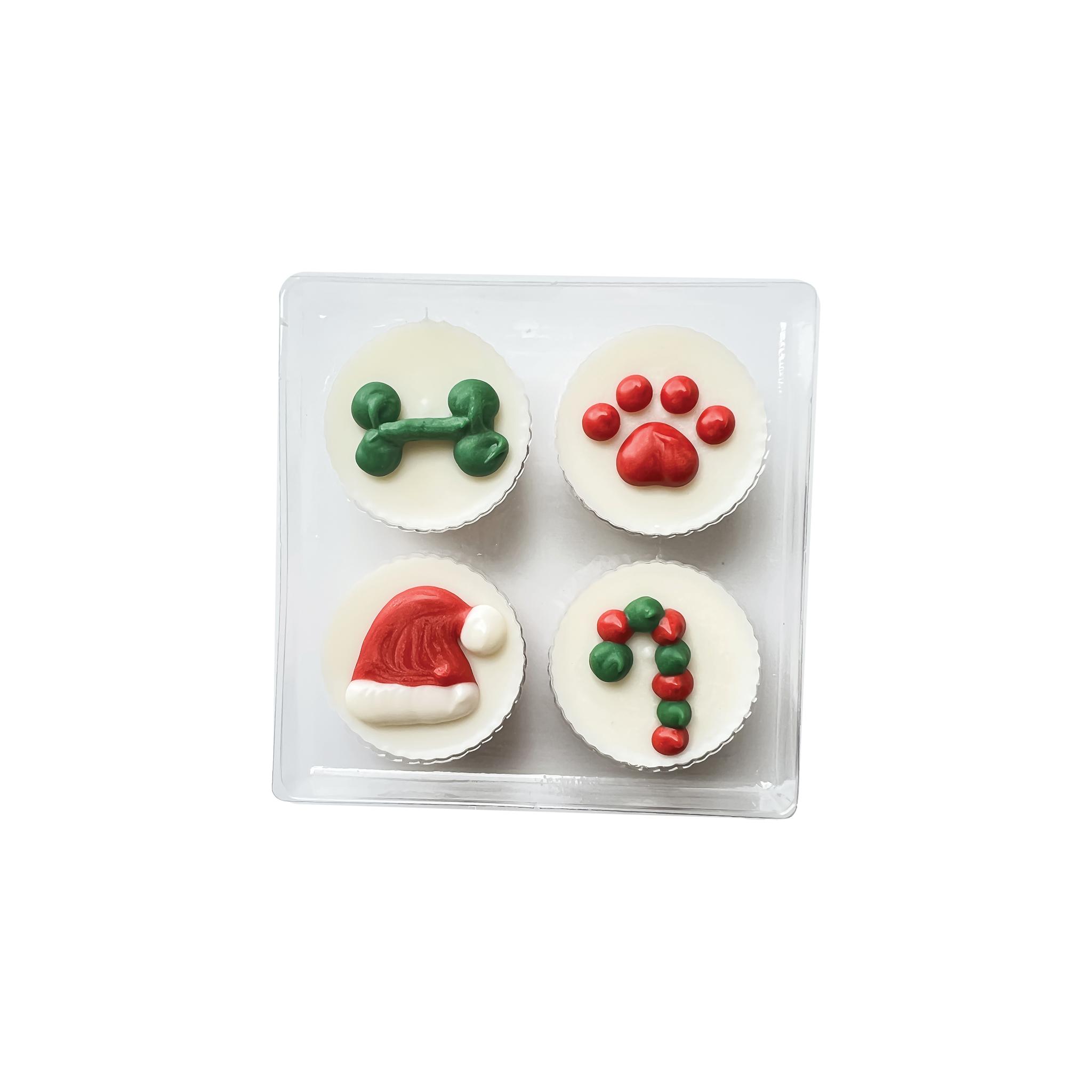 Bosco & Roxy’s Holiday Peanut Cups Pre-packaged Dog Treats, 4-pk
