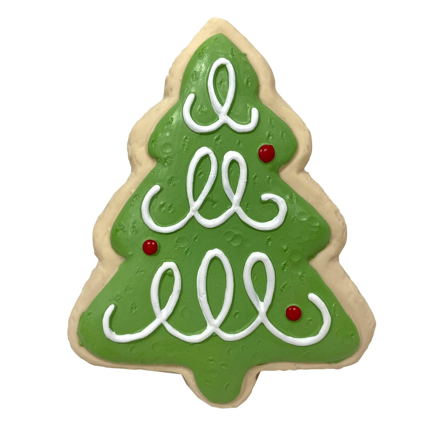 foufouBRANDS Jouet en latex à mâcher arbre de biscuits de sucre de Noël, 4-in