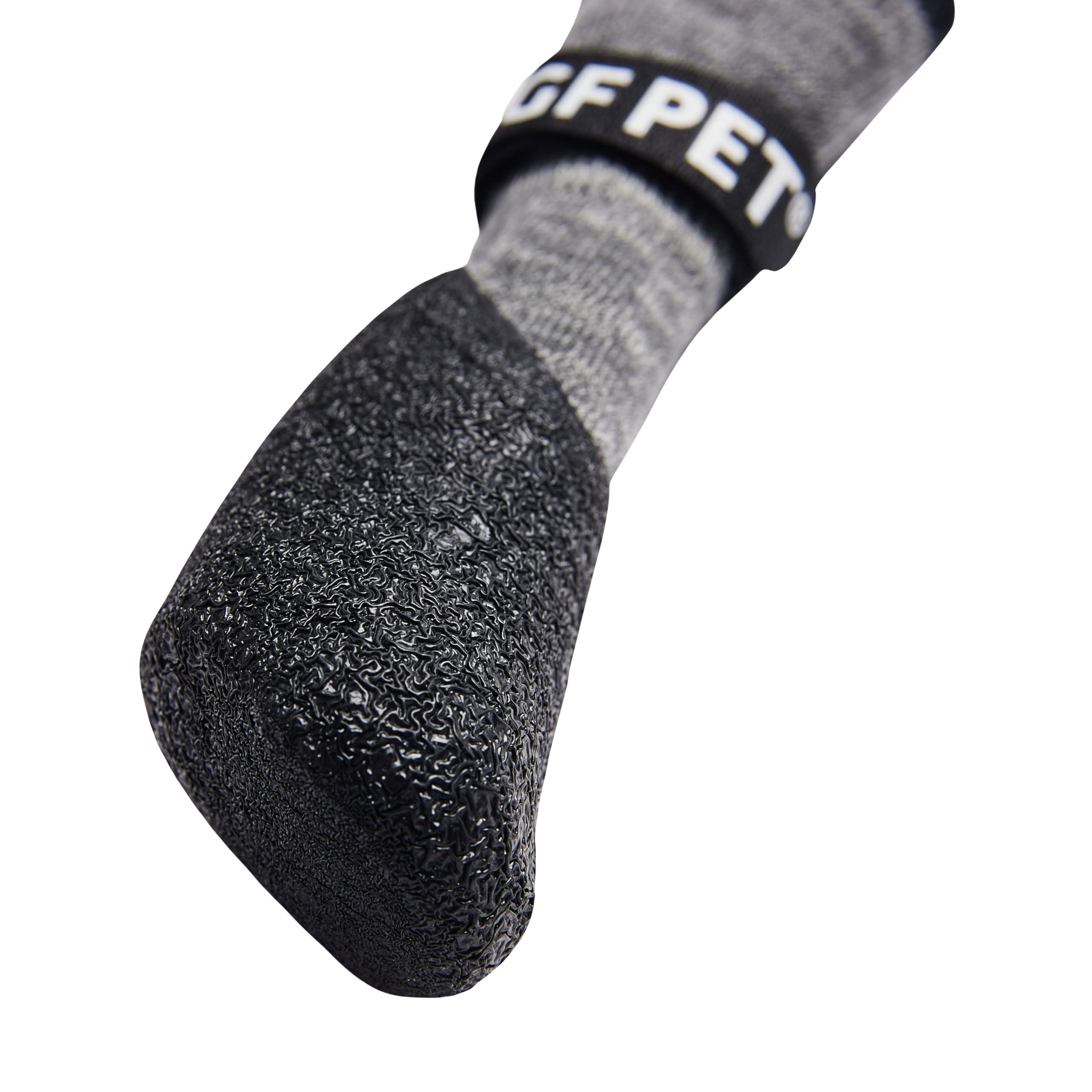 GF Pet All Terrain Dog Boots, Charcoal Grey, X-Small