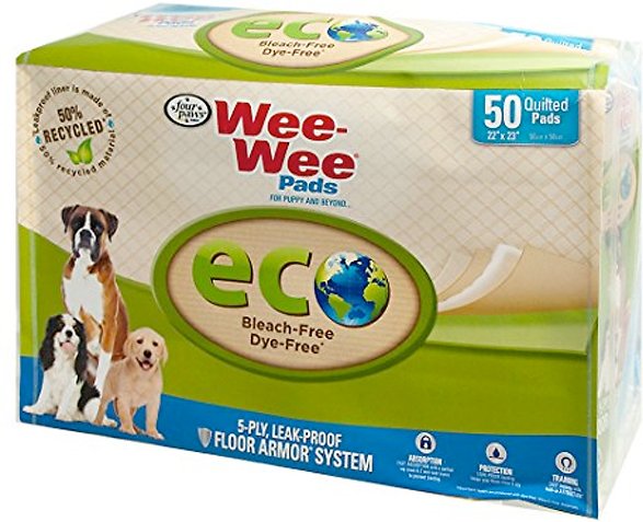 Wee-Wee Eco Friendly Dog Training Pads, 22 x 23 in, 50 count
