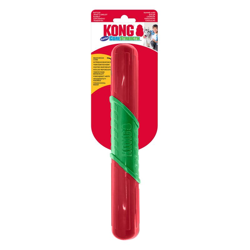KONG Holiday Corestrength Rattlez Stick Dog Toy, Assorted Colors, Large