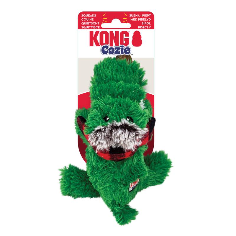 KONG Holiday Cozie Alligator Dog Toy, Small