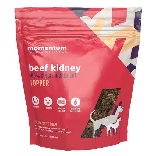 Momentum Carnivore Nutrition Beef Kidney Dog & Cat Food Topper, 3.75-oz