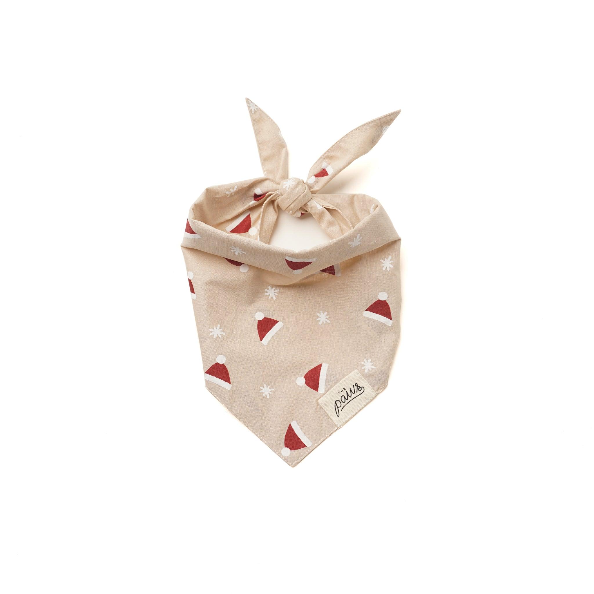 The Paws Dog Bandana, Kringle, Large