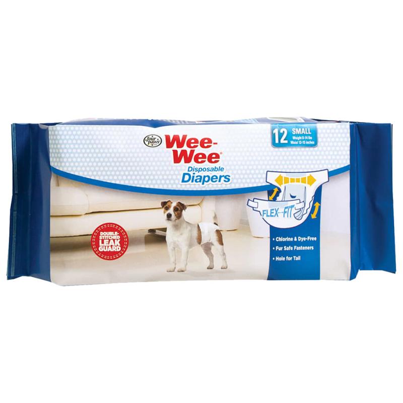 Wee-Wee Disposable Doggie Diapers, Small