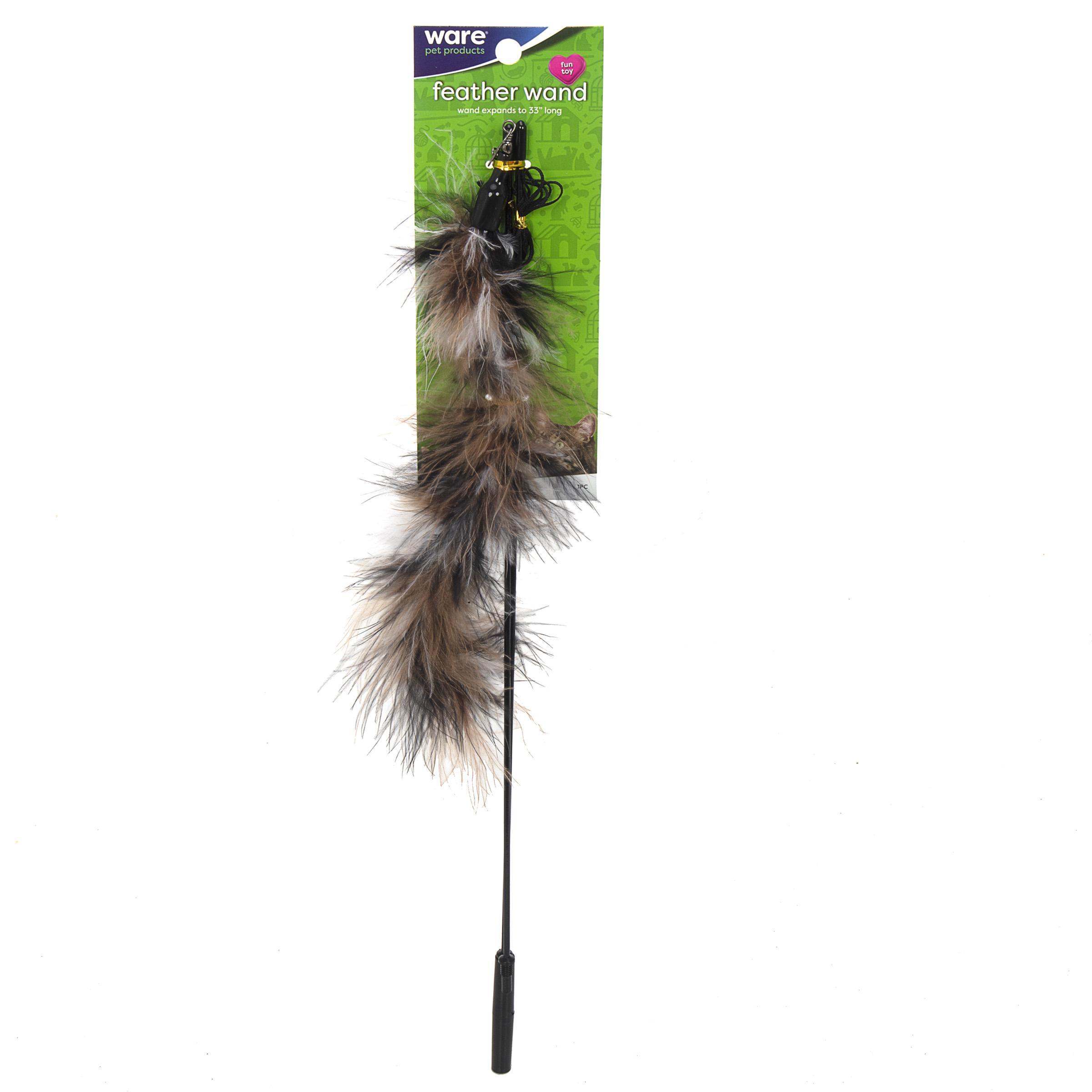 Ware Feather Wand Cat Toy, 33-in