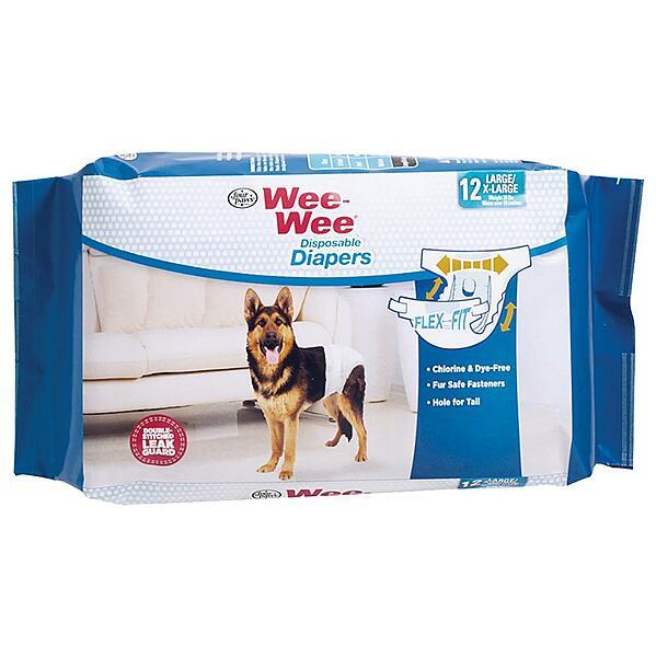 Wee-Wee Disposable Doggie Diapers, Large/X-Large