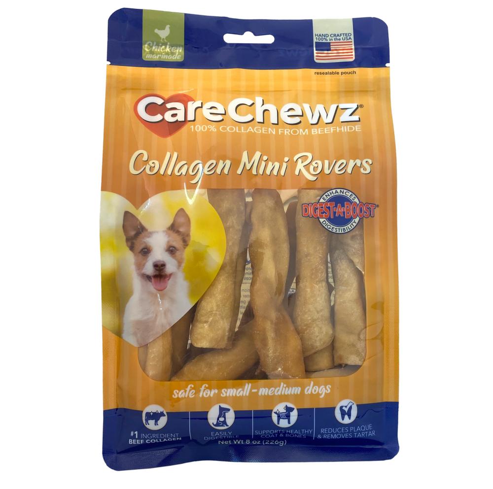 Pet Factory CareChewz Collagen Mini Rovers Chicken Dog Treats