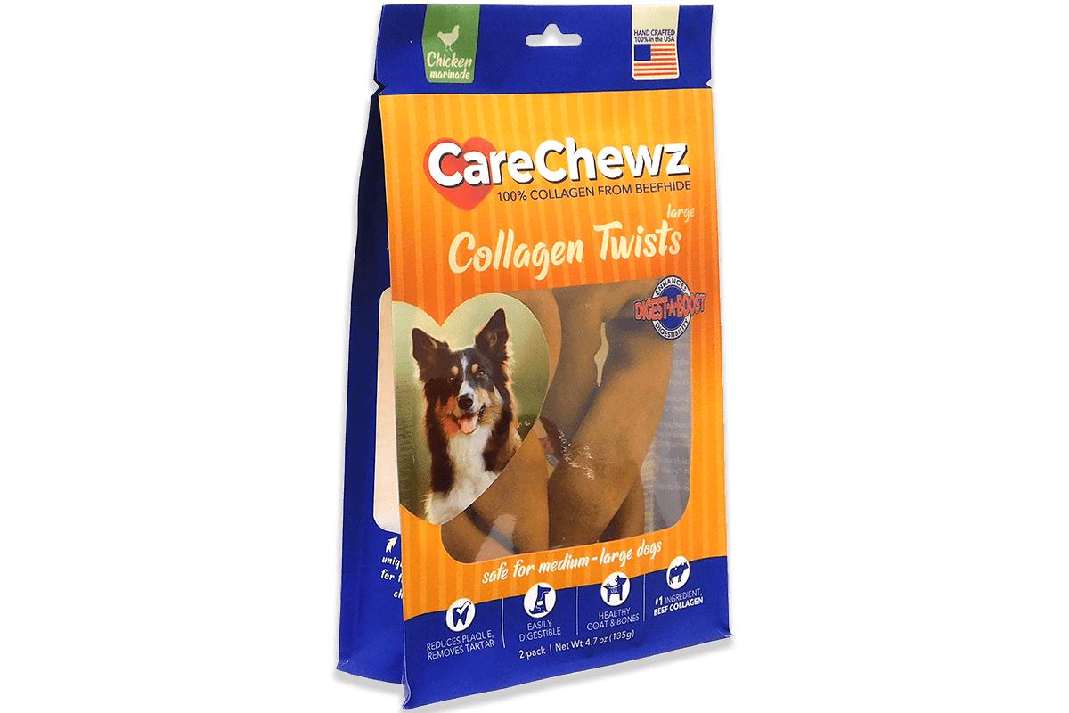 Pet Factory CareChewz Collagen Twists Chicken Dog Treats, Large