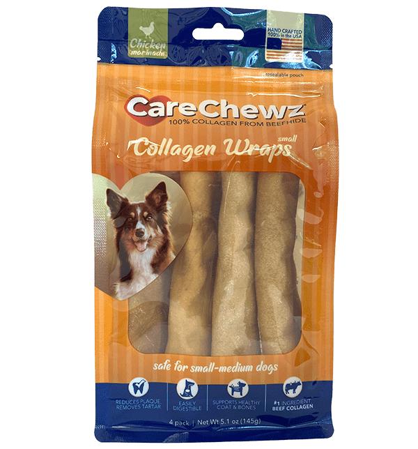 Pet Factory CareChewz Collagen Wraps Chicken Dog Treats, Small