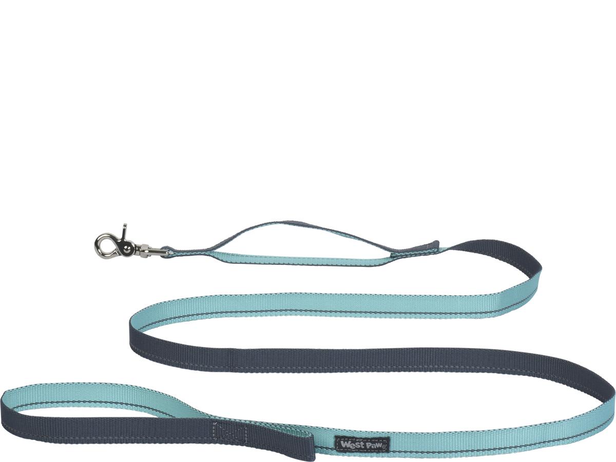 West Paw Strolls Reflective Leash with Traffic Handle for Dogs, Stormy Ocean, Large